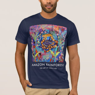 Blue tshirt John Dyer Amazon Rainforest Painting