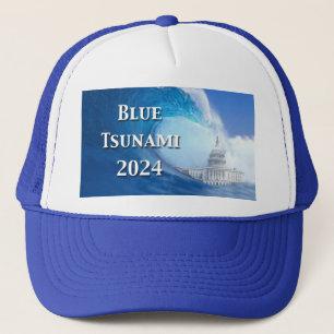Blue Tsunami Election 2024 Trucker Hat
