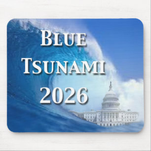 Blue Tsunami Election 2026 Mouse Mat