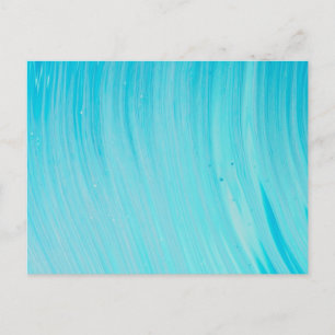 Blue Tube Wave Cool Teal Water Postcard
