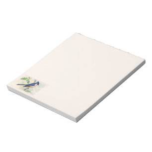 Blue Tufted Bird Notepad