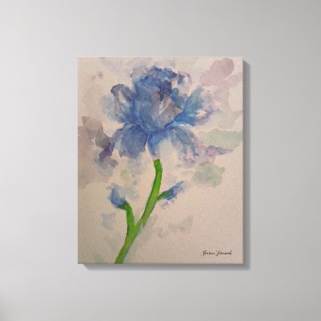 Blue tuips canvas print (Front)