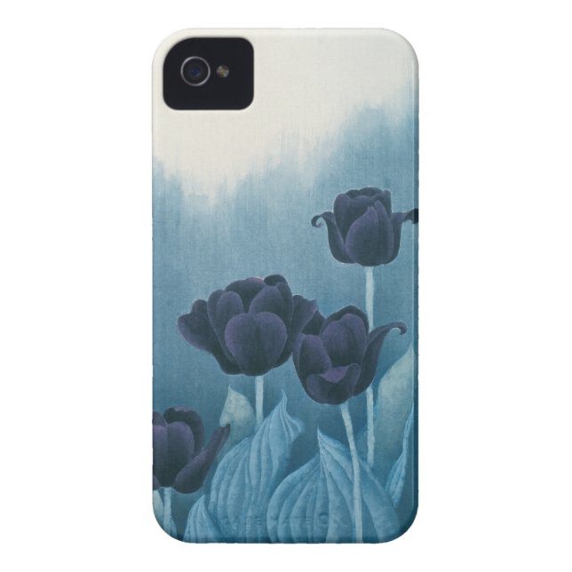 Blue Tulip Case-Mate iPhone Case (Back)