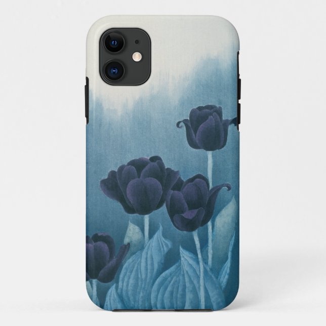 Blue Tulip Case-Mate iPhone Case (Back)