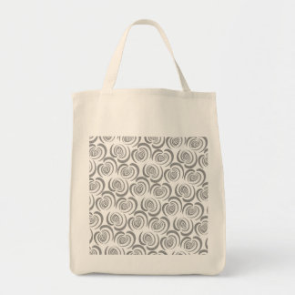 Blue tulip shades of grey tote bag