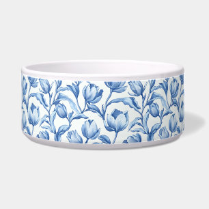 Blue Tulip vintage floral pattern