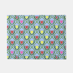Blue Tulips Doormat
