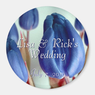 Blue Tulips Magnet