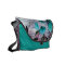 blue tulips messenger bag