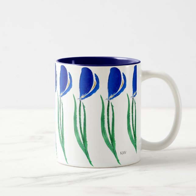 Blue Tulips Mug (Right)