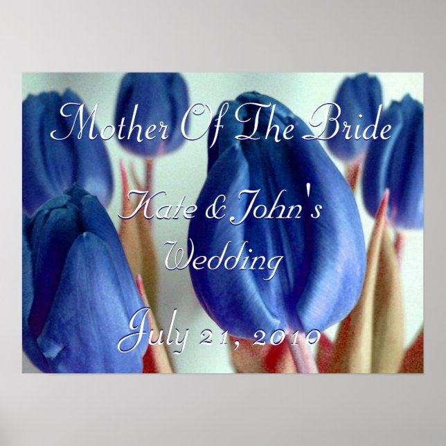 Blue Tulips Poster (Front)