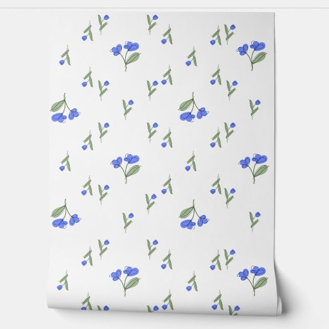 Blue Tulips Wallpaper (Unrolling)
