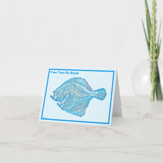 Blue Turbot Card