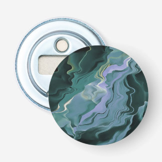 Blue Turbulence Acrylic Pour Abstract Art Bottle Opener