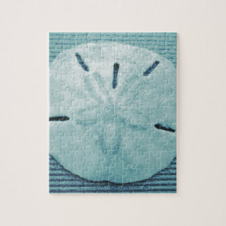 Blue Turq Sand Dollar Jigsaw Puzzle