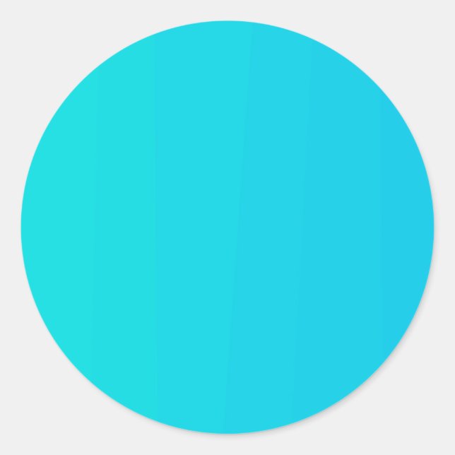 Blue turquoise gradient blank template Sticker (Front)