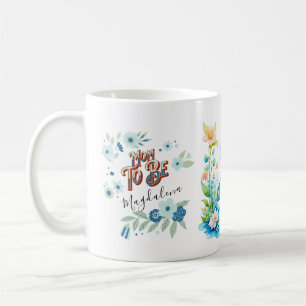 Blue Turquoise Green Dragon Mum To Be Coffee Mug