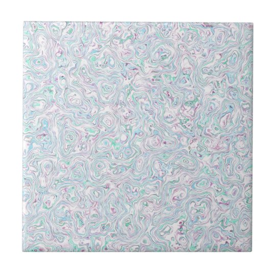 Blue Turquoise Purple White Marble Effect Pattern Tile Zazzle.co.uk