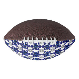 Blue Turtle Pattern American Football