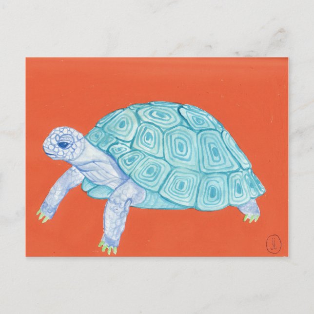 Blue Turtle Postcard (Front)