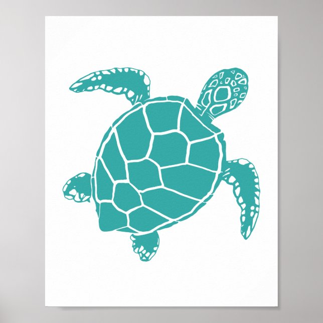 Blue Turtle Poster (Front)