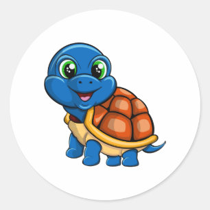 Blue turtle sticker