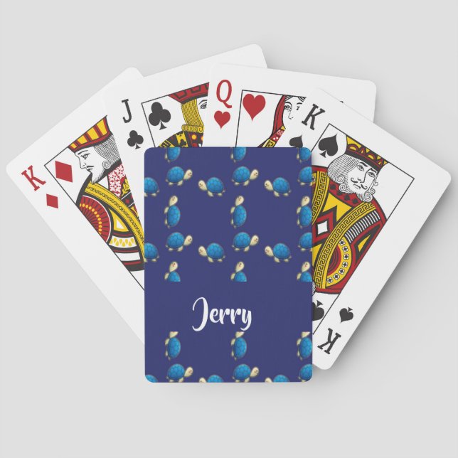 blue turtles playing cards (Back)