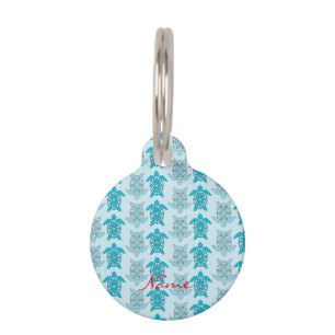 Blue Turtles Swimming Thunder_Cove Pet Tag