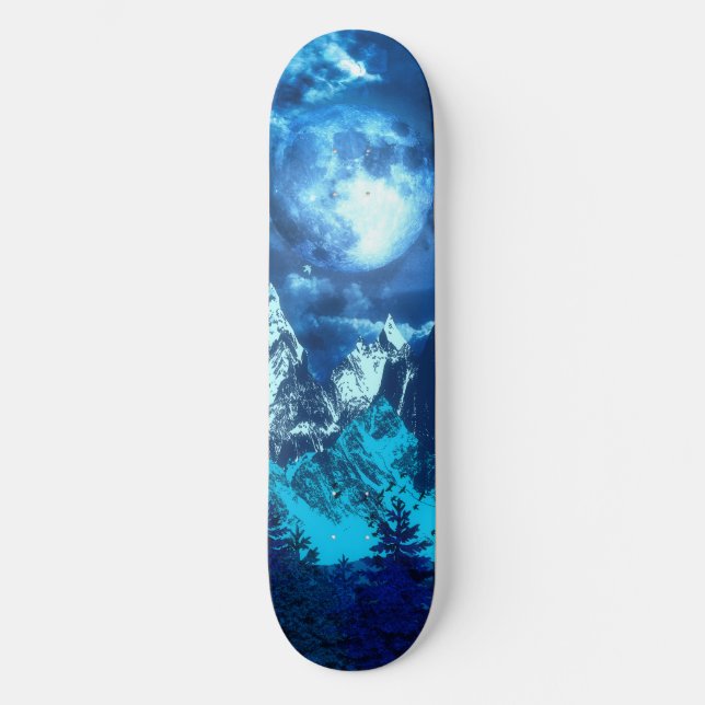 Blue Twilight Skateboard (Front)