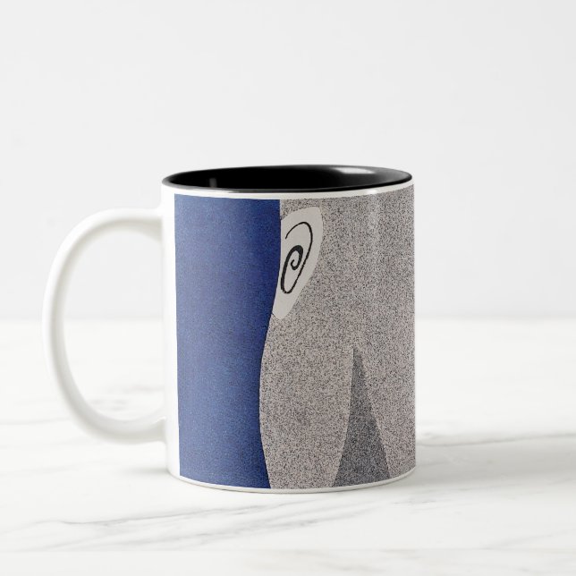 Blue Two-Tone Coffee Mug (Left)