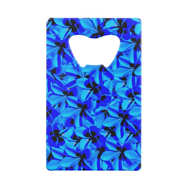 Blue Two Toned Frangipanis, (Back)