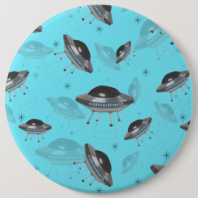 blue UFO button (Front)