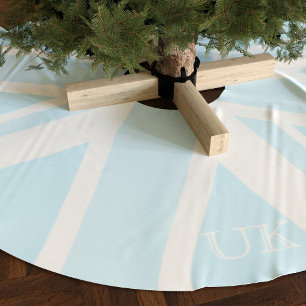 Blue UK Flag Union Jack Christmas Tree Skirt