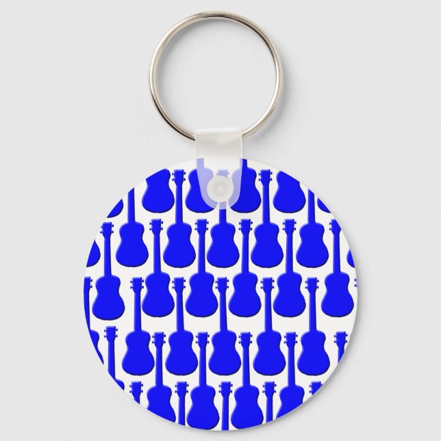 Blue Ukuleles Key Ring (Front)