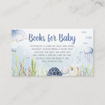 Blue Under the Sea Baby Shower Books for Baby