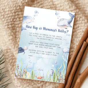Blue Under the Sea Baby Shower How Big Is Game