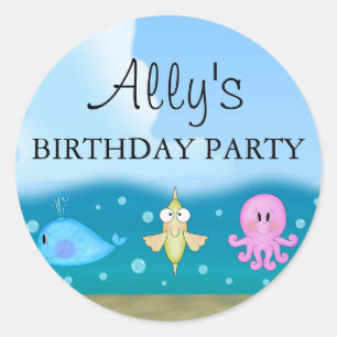 Blue Under The Sea Sticker