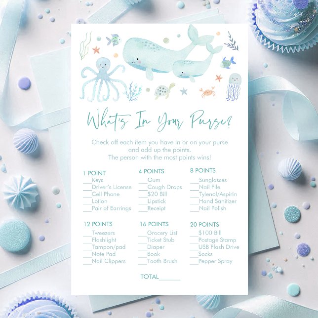 Blue Under The Sea What's In Your Purse Game (Creator Uploaded)