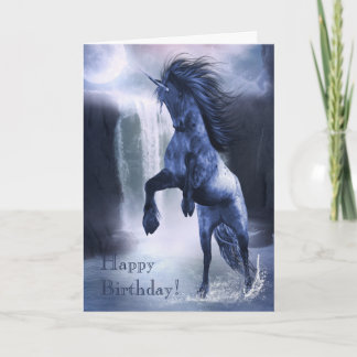 Blue Unicorn 1 Card