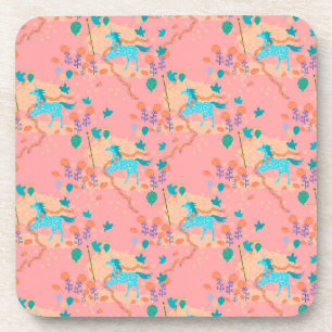Blue unicorn  coaster
