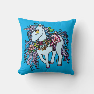 Blue Unicorn Cushion