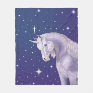 Blue Unicorn fleece Blanket