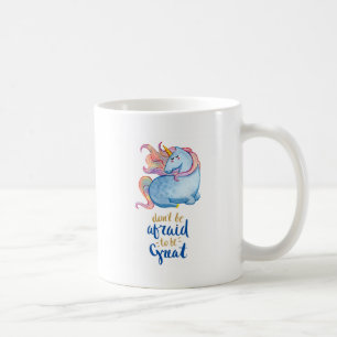 Blue Unicorn Inspirational Quote Coffee Mug