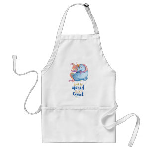 Blue Unicorn Inspirational Quote Standard Apron