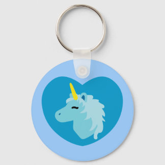 Blue Unicorn Key Ring
