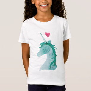 Blue Unicorn Magic with Heart T-Shirt