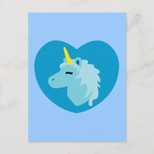 Blue Unicorn Postcard