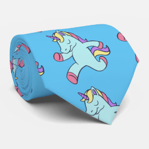 Blue Unicorn Running Thunder_Cove Tie
