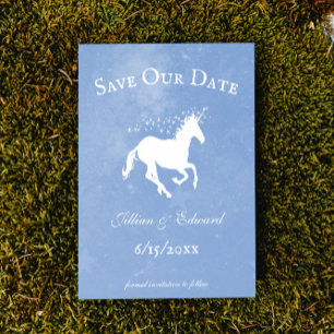 Blue Unicorn Save The Date Announcement