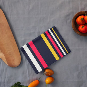 Blue Uniform Stripes Tea Towel